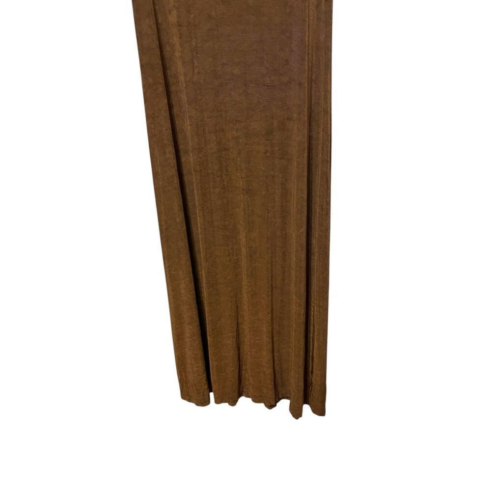 Vintage Coldwater Creek Brown Maxi Dress And Cardigan Set Size M - Picture 4 of 13